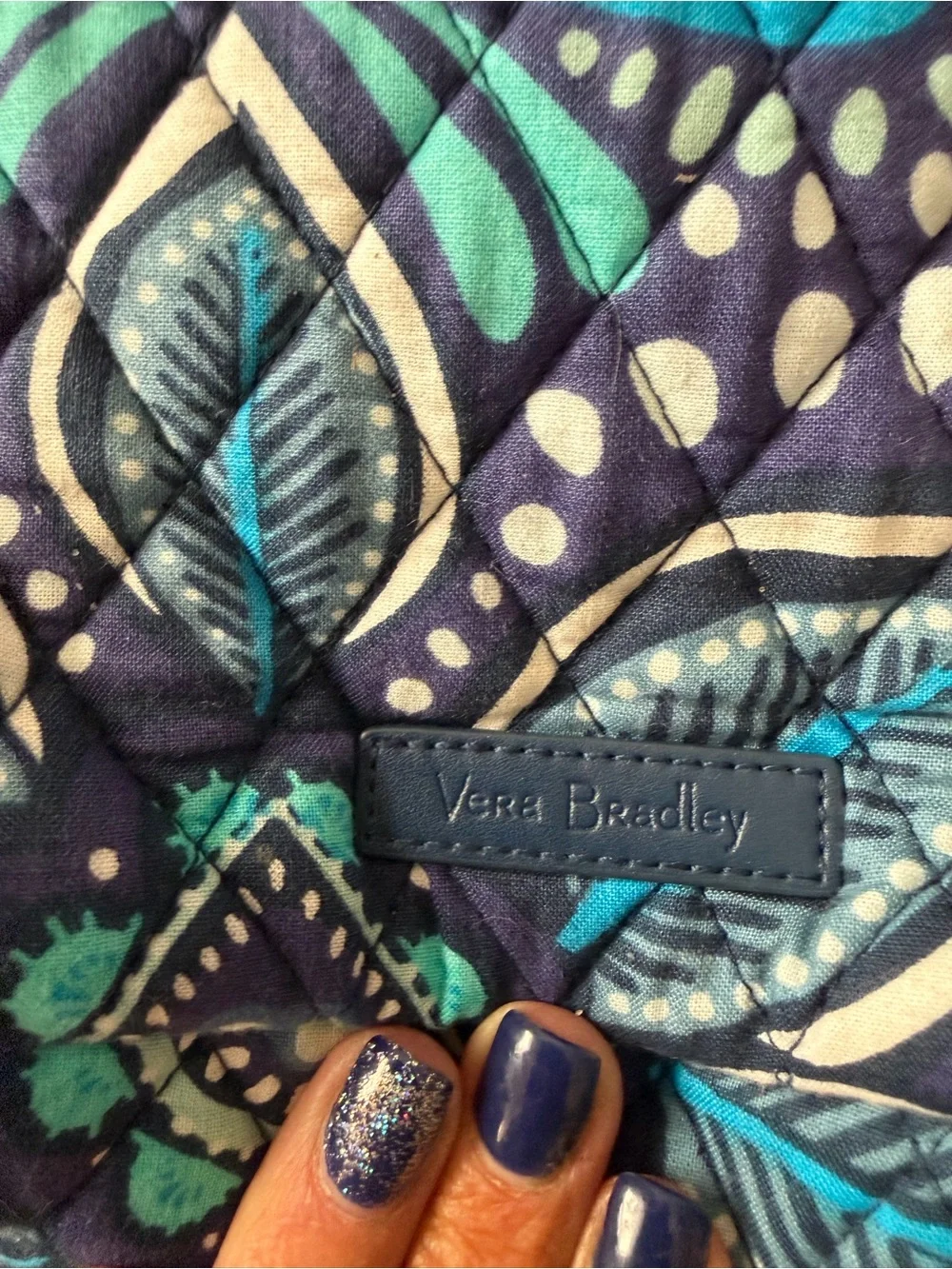 Vera Bradley Blue Island Medallion Essential Sling Backpack
